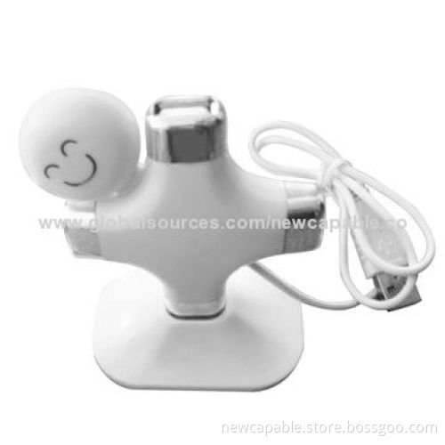 Smile Appearance USB Hub with Four Hubs, 10*8*2.5mm Size